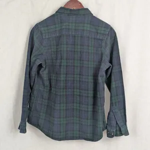 Ladies' LL Bean Black Watch Tartan Flannel Shirt Small thumbnail 5
