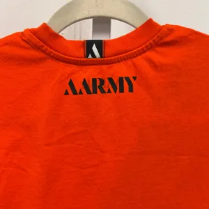 AARMY Women's Cropped Activewear Tank Top EJ1 Bright Orange Small‎ thumbnail 6