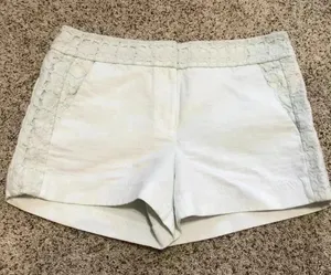 LOFT White Lace Trim‎ Shorts—6 thumbnail 1