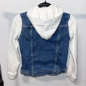 LEVI’S Women’s Hybrid Denim Hooded Trucker Jacket XS thumbnail 6