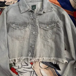 Wild Fable Light Gray Denim Jacket thumbnail 1
