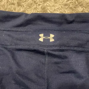 Under Armour Mirror Color Block Navy Tonal Capri Leggings XS/ S thumbnail 4