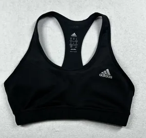 Adidas Climalite Sports Bra Black Medium Racerback Medium Support thumbnail 1