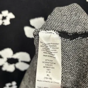 Scoop Black And White Floral Dress Size XL‎ thumbnail 7