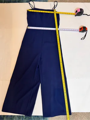 Lilly Pulitzer Navy Wide Leg Jumpsuit 4 Wedding Guest Cocktail Resort Coastal thumbnail 9