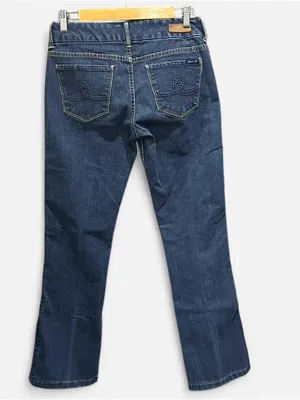 Seven7 Y2K Ultra Low Rise Bootcut Jeans 28 Hip Hugger McBling Indie Sleaze thumbnail 5