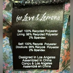 NWT For Love & Lemons Brittany Floral Sheer Ruffled MIDI Balloon Sleeve Dress XS thumbnail 8