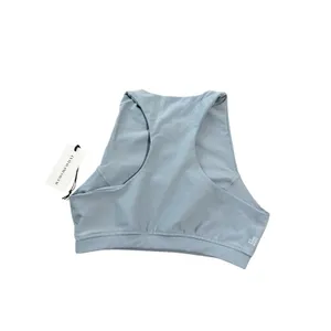 NEW WeWoreWhat High Neck Sports‎ Racer Back Bra Dusty Blue Size Small Athletic thumbnail 2