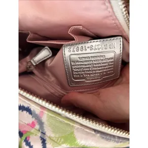 Coach Backpack Poppy Ikat Multicolor Silver Large thumbnail 6