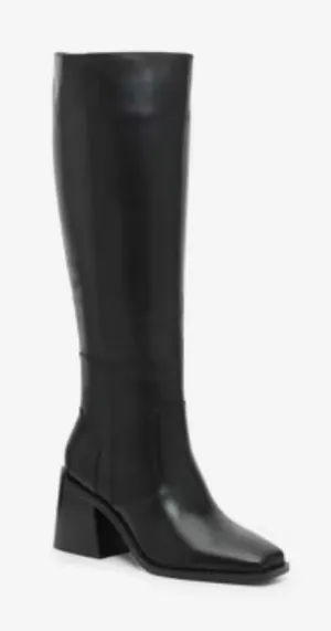 Vince Camuto Seshon Boot Black 6.5 M Wide Calf New Square Toe thumbnail 1