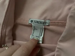 Forever 21 pink shorts medium tight tie sides thumbnail 3