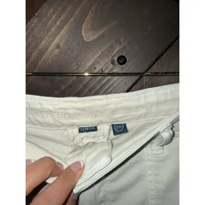 American Eagle AE Women's 14 Super High Rise Baggy Wide Leg Pant Stretch‎ Cream thumbnail 3