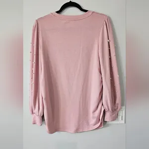 MATERNITY Skönhet Pullover Sweater with Pearls on Sleeves thumbnail 5