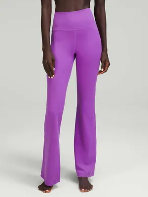 Lululemon Groove Super-High-Rise Flared Pant *Nulu Moonlight Magenta Size 0 thumbnail 4