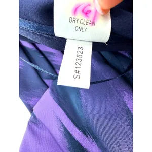 Kay Unger New York Purple Ikat Halter Fit Flare Dress 16‎ Wedding Guest Formal thumbnail 6