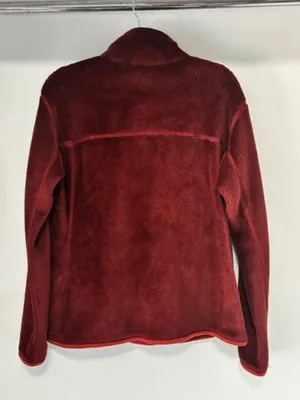 Patagonia Re-Tool Snap-T Polartec Thermal Pro Fleece XL Burgundy Rust Trim Cozy thumbnail 4
