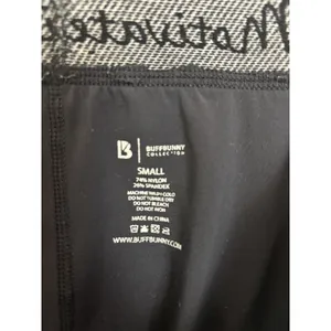 BuffBunny Cultivate Motivate Appreciate Black Leggings S Stretch Gym thumbnail 6