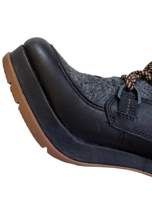 Like New Sorel Blake Lace-Up Heeled Boots Black Grey Size 6.5 thumbnail 5