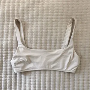 Aerie swim wide scoop bikini top | Off white | Size S thumbnail 1