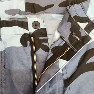 Unbranded Women‎ Cargo Pants Blue Grey Camo High Waist Utility 32 thumbnail 3