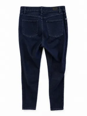 Lauren Ralph Lauren Regal Skinny Jeans Womens 10 Dark Wash Tuxedo Stripe thumbnail 4