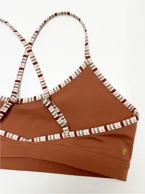Spiritual Gangster adjustable strap sports bra earthy desert boho active size XL thumbnail 4