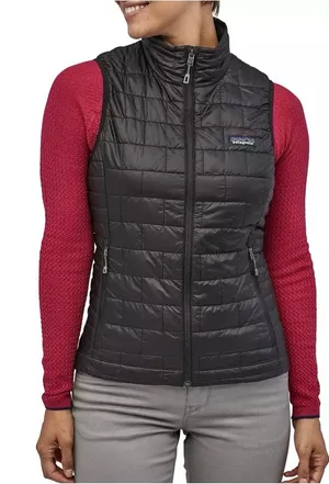 Patagonia Women's Nano Puff Insulated Vest grey size medium EUC thumbnail 1
