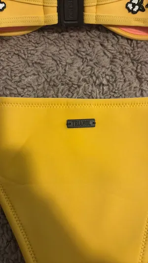 Yellow Triangl Bikini Set thumbnail 5