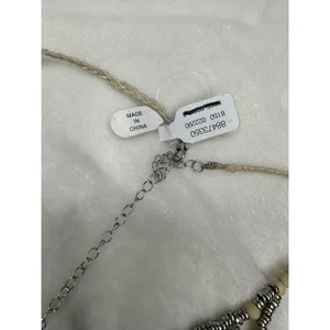 NEW Free People Lately Necklace Mother of Pearl Bohemian Goddess Layered Silver thumbnail 4