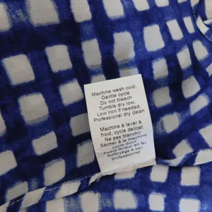 Anthropologie 11.1 TYLHO Adanne Tunic Top Shirt Blue White Gingham Plaid X-Small thumbnail 12