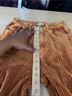 BDG High Rise Baggy Corduroy Pants Orange Size 26 thumbnail 14