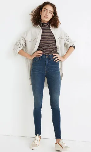 10" High-Rise Roadtripper Supersoft Jeans in Playford Wash thumbnail 1