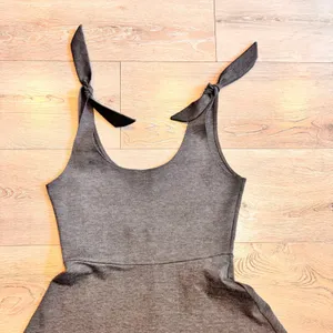 Rolla Coster Womens Medium M Gray Sleeveless Fit & Flare‎ Dress Tie Strap Casual thumbnail 3