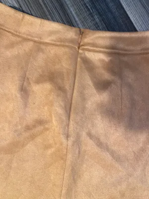 Mango camel faux-suede mini skirt thumbnail 7