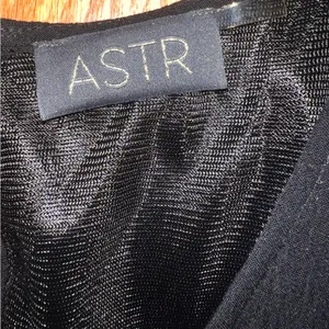 ASTR the Label Crochet Hem Sleeveless Black Rayon Mini‎ Shift Dress Size Large thumbnail 3