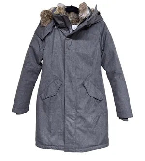 Aritza Babaton Oskar Parka Jacket Faux Fur Lined‎ Down Fill Charcoal Women’s XS thumbnail 1