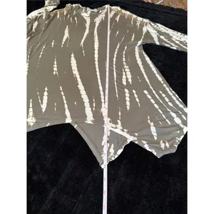 Knox Rose Olive Tie-Dye Studded Shoulder Cutout Long Sleeve Tunic Medium thumbnail 5