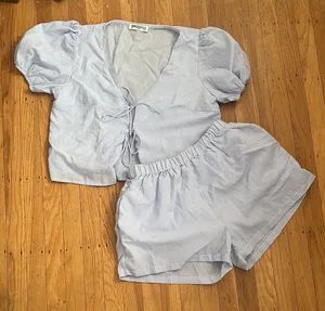 Princess Polly Blue Gingham Short Set thumbnail 1