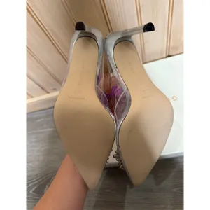 NEW Good American Cinder-f*cking-rella Clear Pumps Shoes Pointed Toe Size 8.5 thumbnail 5