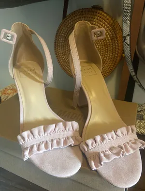 Suede Blush Heels Pink Size 8.5 thumbnail 1