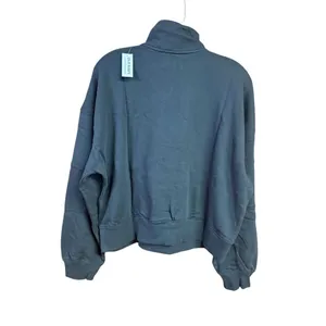 Old Navy SoComfy Oversized Logo Half-Zip Sweatshirt Gray Sz M NWT thumbnail 2