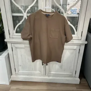 Ben Sherman Pocket T-Shirt Mens Large Brown Textured Cotton Crew Neck NWOT thumbnail 2