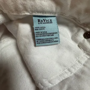 Revice Denim Mason Jort Optical White High Waisted Raw‎ Hem Shorts Size 32 (16) thumbnail 4