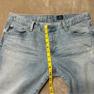 AG Adriano Goldschmied The Nolan Ankle Raw Hem Jeans Size 32 thumbnail 7