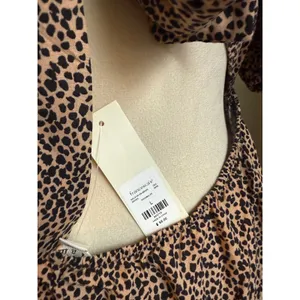 Mi ami Leopard Cutout Back jumpsuit‎ boho animal whimsi Y2K Flowy leopard print thumbnail 6