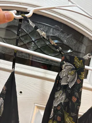 Smell The Roses Black Floral Slip Maxi Dress with Racerback thumbnail 6