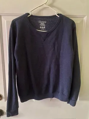 Blue Hanes sweatshirt size medium thumbnail 1