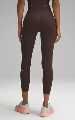 Lululemon Wunder Train High-Rise Tight with Pockets 25" Espresso Size 8 NWT thumbnail 2