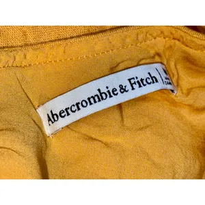 Abercrombie & Fitch Yellow Linen Spaghetti Strap Sleeveless Slip Mini Dress Sz M thumbnail 3