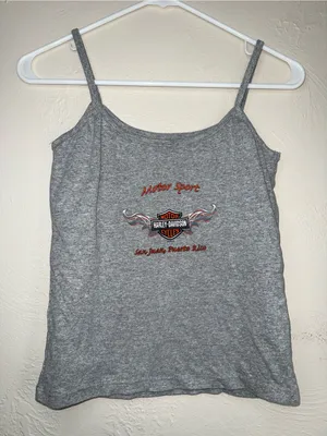 Harley-Davidson Gray Tank Top Women’s M San Juan Puerto Rico thumbnail 2